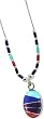 Sterling Silver & Semi Precious Stone Desert Sunset Necklace on Silver & Semi Precious Stone Bead chain