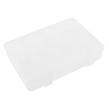 uxcell 電子部品ボックス　パーツボックス　取り外し可能　24スロット　ジュエリー　クリア　プラスチック