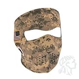 Zan Headgear Full Face Mask, Distinct Name: Army Combat Uniform, Gender: Mens/Unisex, Size: OSFM, Primary Color: Tan WNFM700
