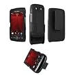 Criss Cross Shell Holster Combo With Kickstand for BlackBerry Torch 9850 / 9860 - Black