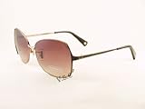 Coach S 1002 210 Brown Metal Sunglasses