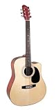 Alpine Full Size Dreadnought Acoustic Cut Away Guitar -- Natural Color