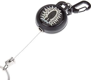 MM Military Style Strangled Survival Bear Key Chain Ring with Retractable 60cm Flexible Steel Wire Rope