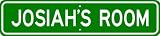 JOSIAH ROOM SIGN - Personalized Gift Boy or Girl, Aluminum