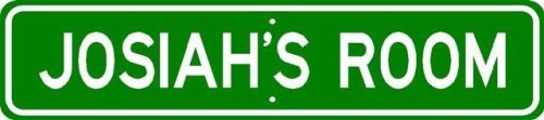 JOSIAH ROOM SIGN - Personalized Gift Boy or Girl, Aluminum