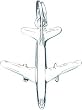 Sterling Silver Airplane Charm