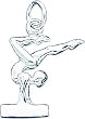 Sterling Silver Gymnast Charm