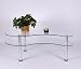 Glass and Aluminum Coffee table (Glass and Metal) (19