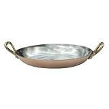 Mauviel Cuprinox Pour La Table 6.3-Inch Round Pan with Bronze Handles