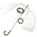 All Products : Frankford Clear Printed Bubble Umbrella - Shamrock Stamp