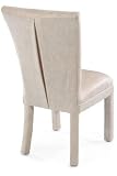 Flare-back Chair With Pleat