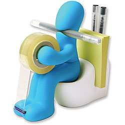 The butt station assistant , available in blue, green a…