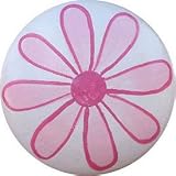 Flower Knob (Packs of 6) - Color: Pink