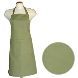 Basic Style Apron - Olive