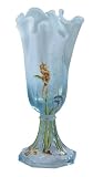 Fenton 11" - 13" Underwater Dream on Aquamarine Stretch Swung Vase