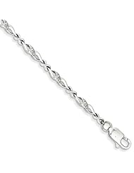 Sterling Silver Diamond Bracelet