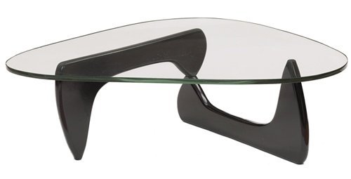 Isamu Noguchi Coffee Table - Modern Coffee Table Noguchi - Style Black Base Isamu Noguchi Coffee Table - Modern Coffee Table Noguchi - Style Black Base