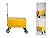 HIO 60 Qt Outdoor Patio Cooler On Wheels, Cooler Cart, Yellow