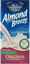 Almond Breeze, Unsweetened, Original, 32 oz.