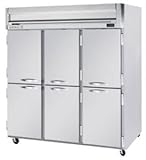 Beverage Air HR3-1HS 6 Half Door Top-Mount Reach-In Refrigerator | 74 Cu. F ....