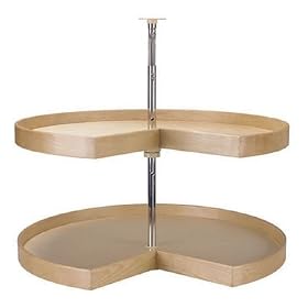 PMI Premium Wood Susans Kidney Shaped 2 Shelf 32