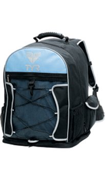 TYR Transition Backpack Black/Light Blue