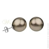 WILLOW PEARLES: *VOYAGEUR PEARLES 14MM COCOA EARRINGS*