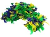 Chandelle Feather Boa Mardi Gras (Purple-Green-Yellow)