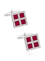 Carlo Visconti Gemelos Cuadrados Esmalte (Cereza)