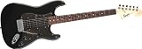 Squier by Fender Affinity Fat Stratocaster HSS Electric Guitar, Montego Black Metallic