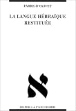 La langue h�bra�que restitu�e