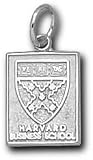 Harvard Crimson Business School Square Shield 1/2 Pendant - Sterling Silver Jewelry