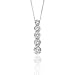 14K White Gold 1/4 ct. Diamond Journey of Love Fashion Pendant with Chain
