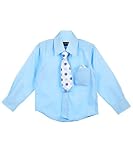 American Exchange Dress Shirt Set (Sizes 2T - 4T) - light blue, 2t