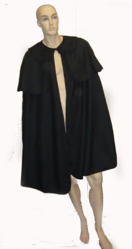0120 (Black) Dickens Victorian Men's Cape