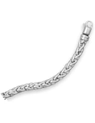8.5" Oxidized Wheat Chain Bracelet