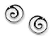 Silver Spiral Earrings