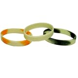 NFL Football Team 3 Pack Rubber Wristbands - Green Bay Packers Glow