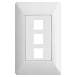 On-Q Home ONQ 3 Port White Wall Plate