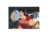 Gaston by Walt Disney. Size 8.96 inches width by 6.50 inches height. High Quality Art Poster Print