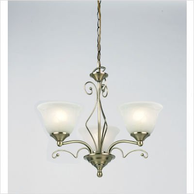 Capella Mini Chandelier in Antique Brass