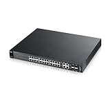 ZyXEL 24-Port Layer 2 FE Managed PoE+ Switch with 4x Dual Personality GbE Uplinks (ES3500-24HP)
