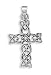 Oxidized Sterling Silver Celtic Knotwork Cross Pendant, 1.625 in (incl bail)