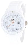 Ice Watch - SI.WE.U.S.09 - Ice Blanc - Montre Mixte - Quartz Analogique - Cadran Blanc - Bracelet Silicone Blanc - Moyen Mod�le