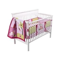 Tiddliwinks Sweet Safari 3pc Baby Crib Bedding Set