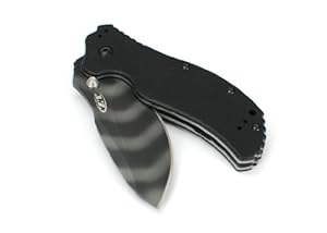 Zero Tolerance ZT0350TS G10 Handle Folding Tiger Striped Blade with SpeedSafe