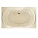 American Standard 2901.028WC.222 Savona 6-Feet by 44-Inch Oval Whirlpool Bath Tub with Everclean Hydro Massage System II, Linen