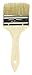 Jack Richeson Flat Natural White Bristle Wood Handle Paint Brush, 3 in