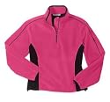 Port Authority - Ladies R-Tek 1/4 Zip Pullover, M, Raspberry and Black