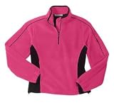 Port Authority - Ladies R-Tek Fleece 1/4 Zip Pullover Raspberry/Black-XXL